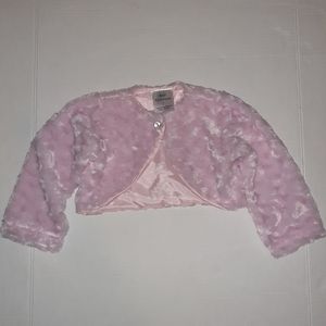 NWOT Toddler Sz 2 Long Sleeve Shrug Soft Pink